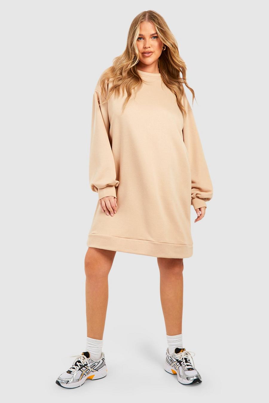 Grande taille - Robe oversize basique, Stone image number 1