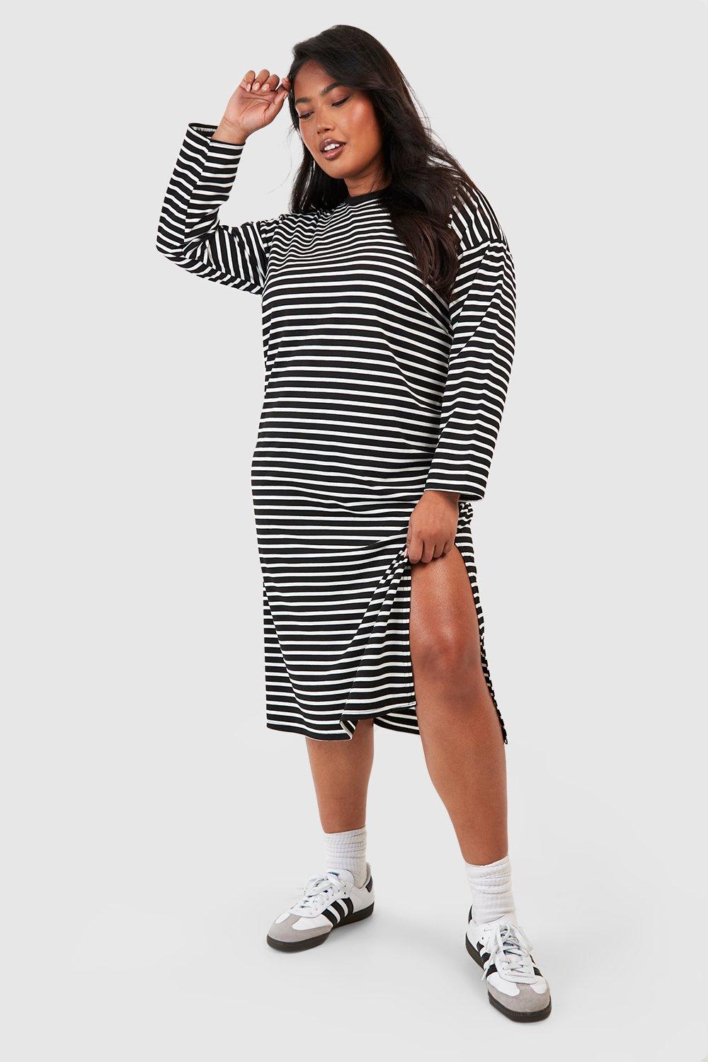 Long sleeve t shop shirt midi dress