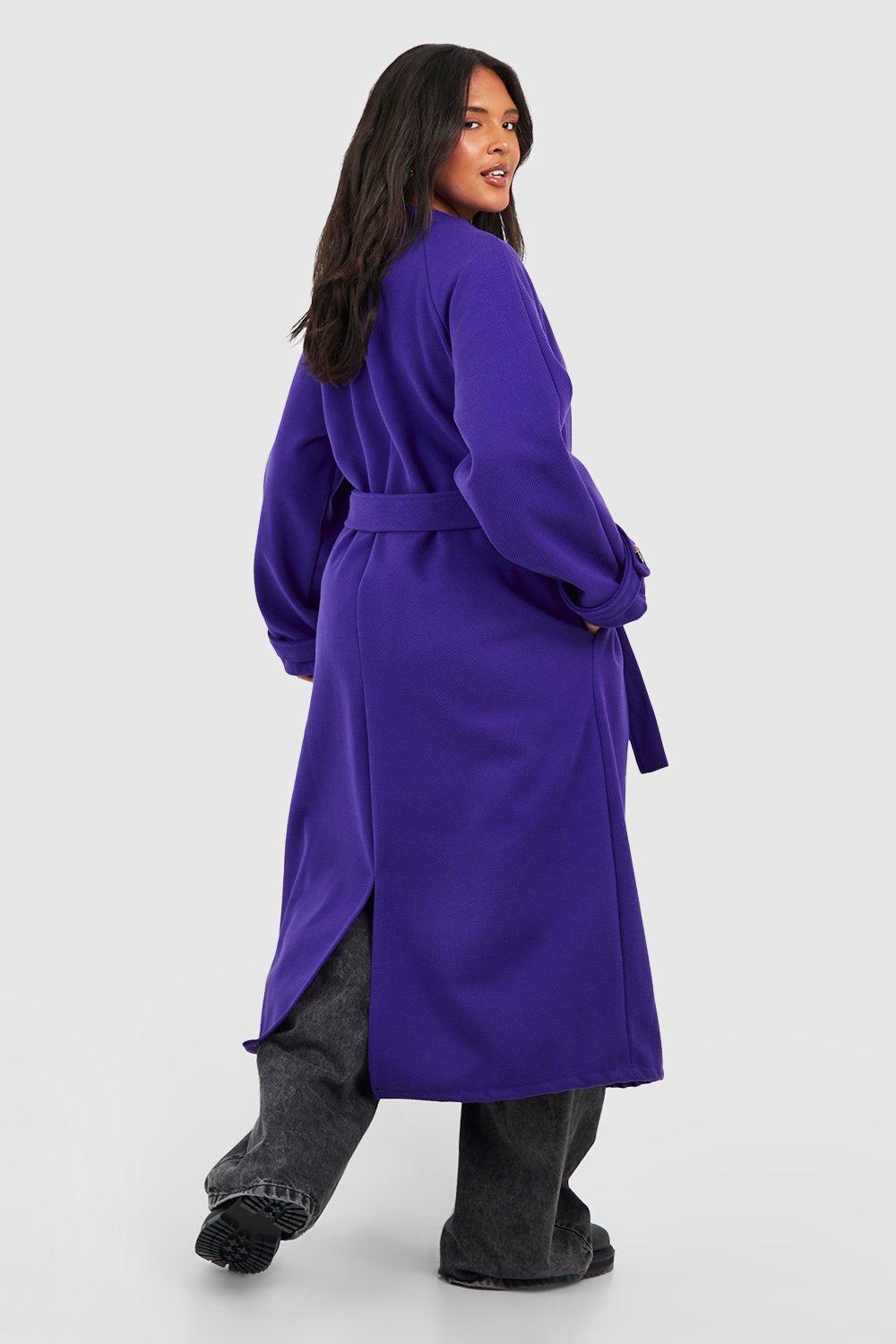 Wool wrap store coat plus size