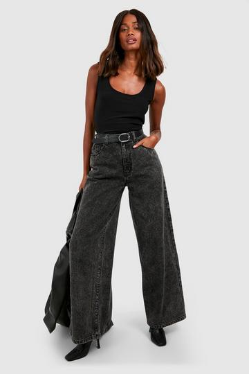 Black The Straight Leg Jeans