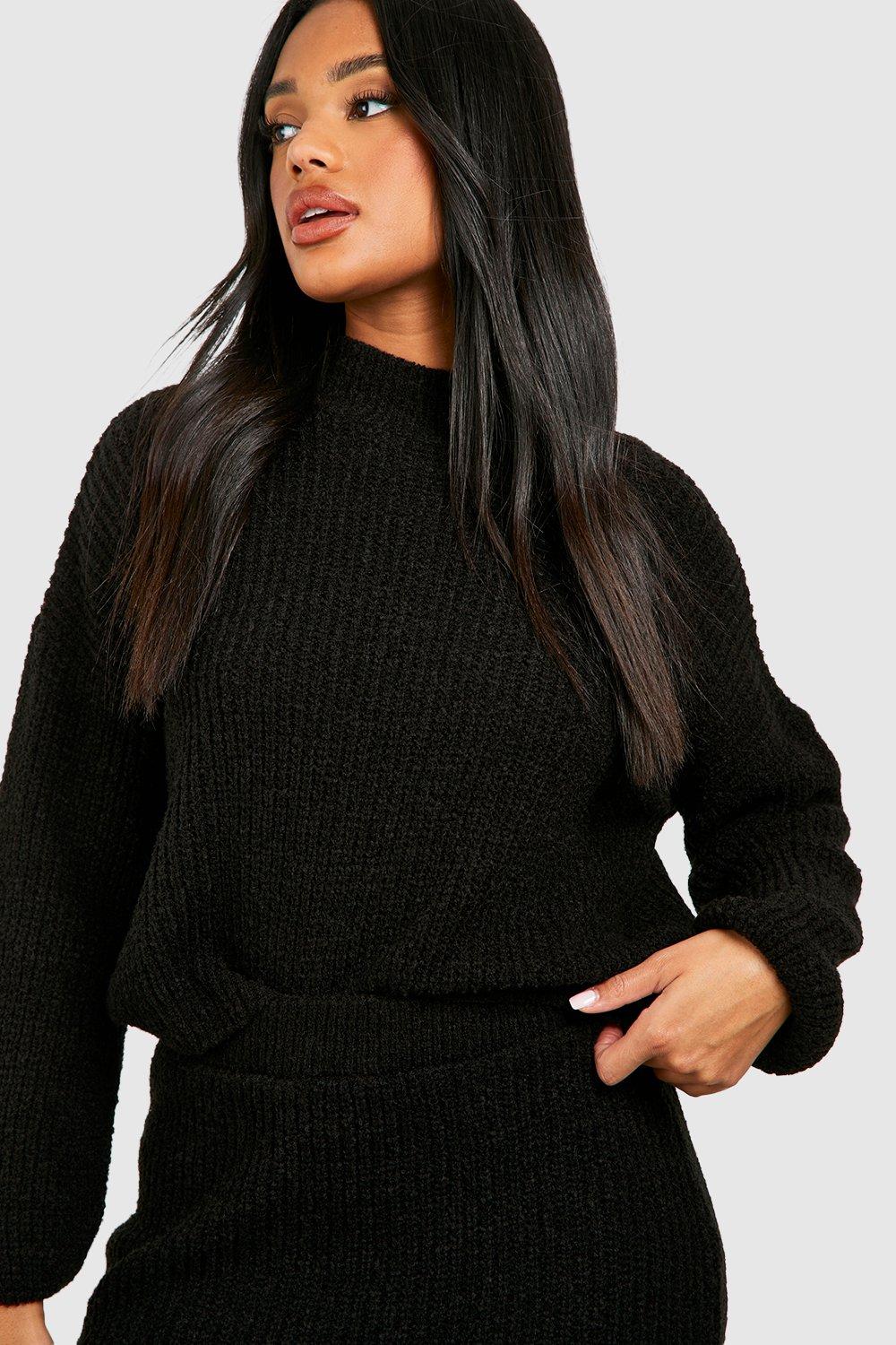 Two-Piece Sweater Dress in Dark Grey
