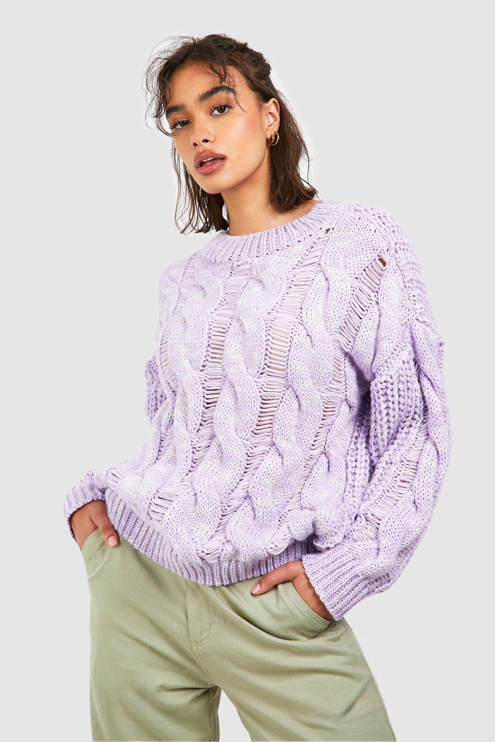 Purple hot sale oversized jumper