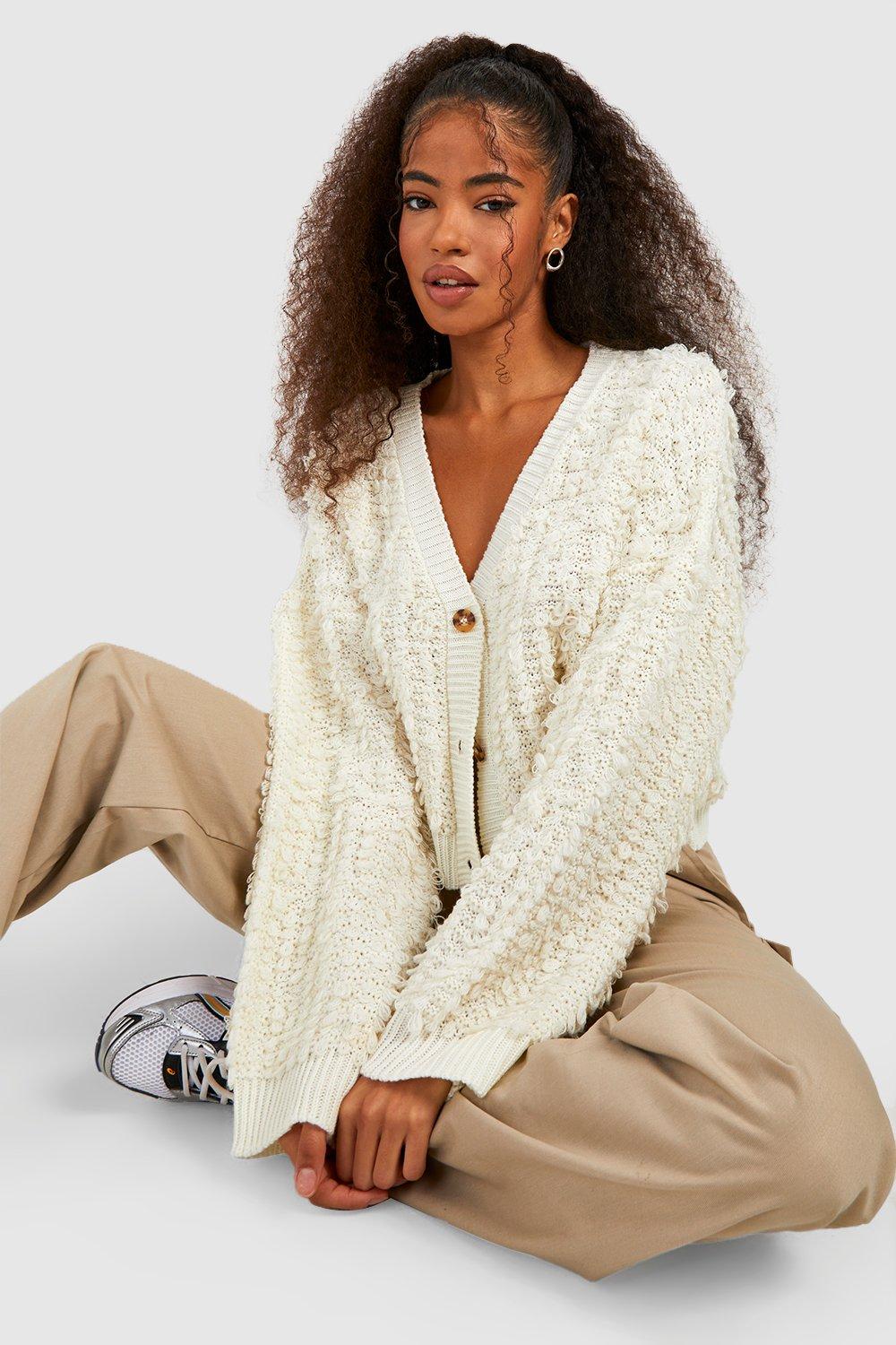 White boyfriend deals cardigan sweater