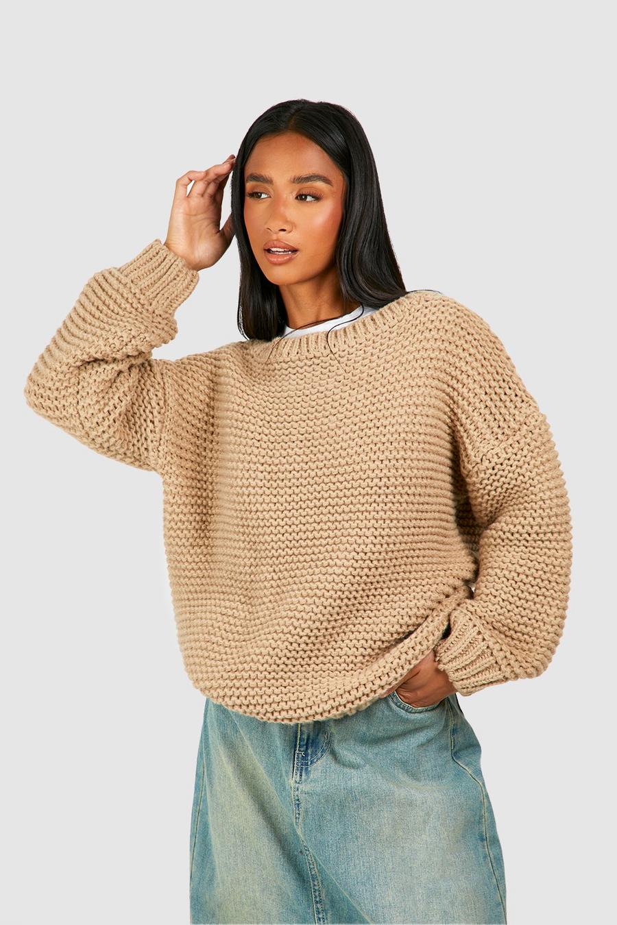 Camel Petite Chunky Sweater image number 1