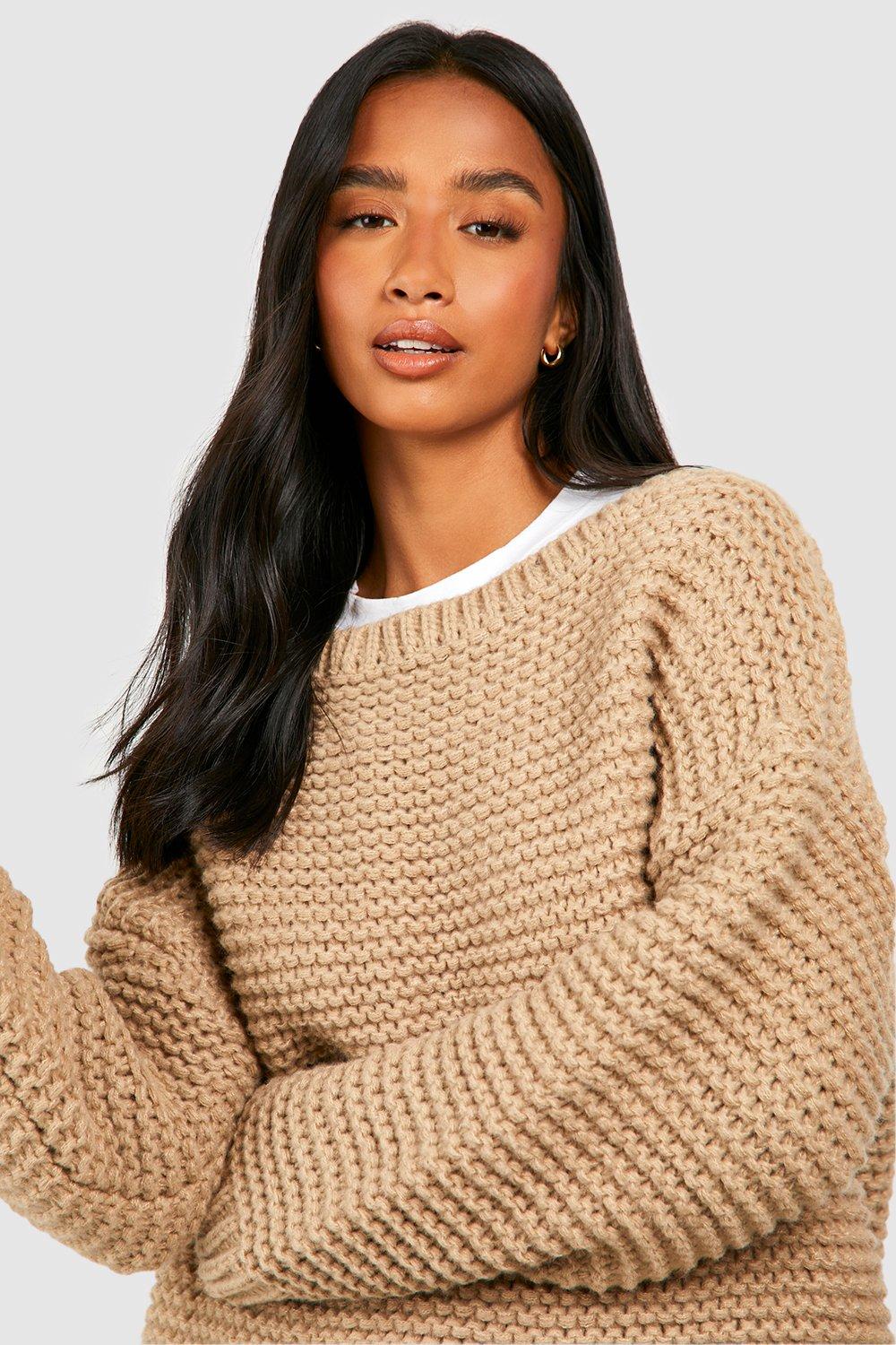 Camel chunky clearance sweater