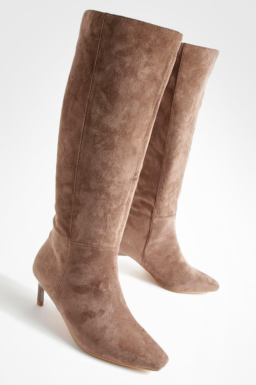 Mink knee high on sale boots