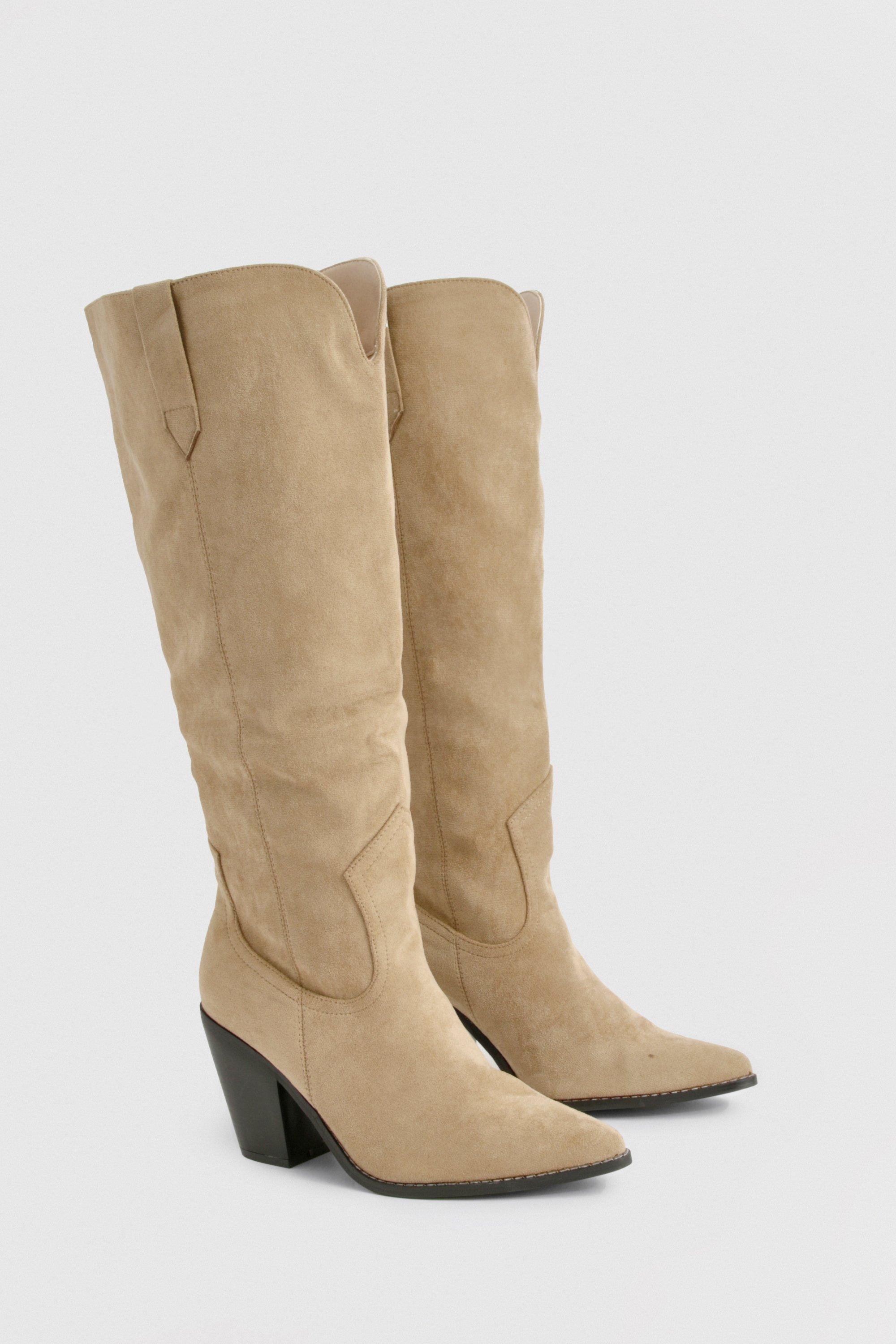 Wide Width Slouchy Cowboy Boots