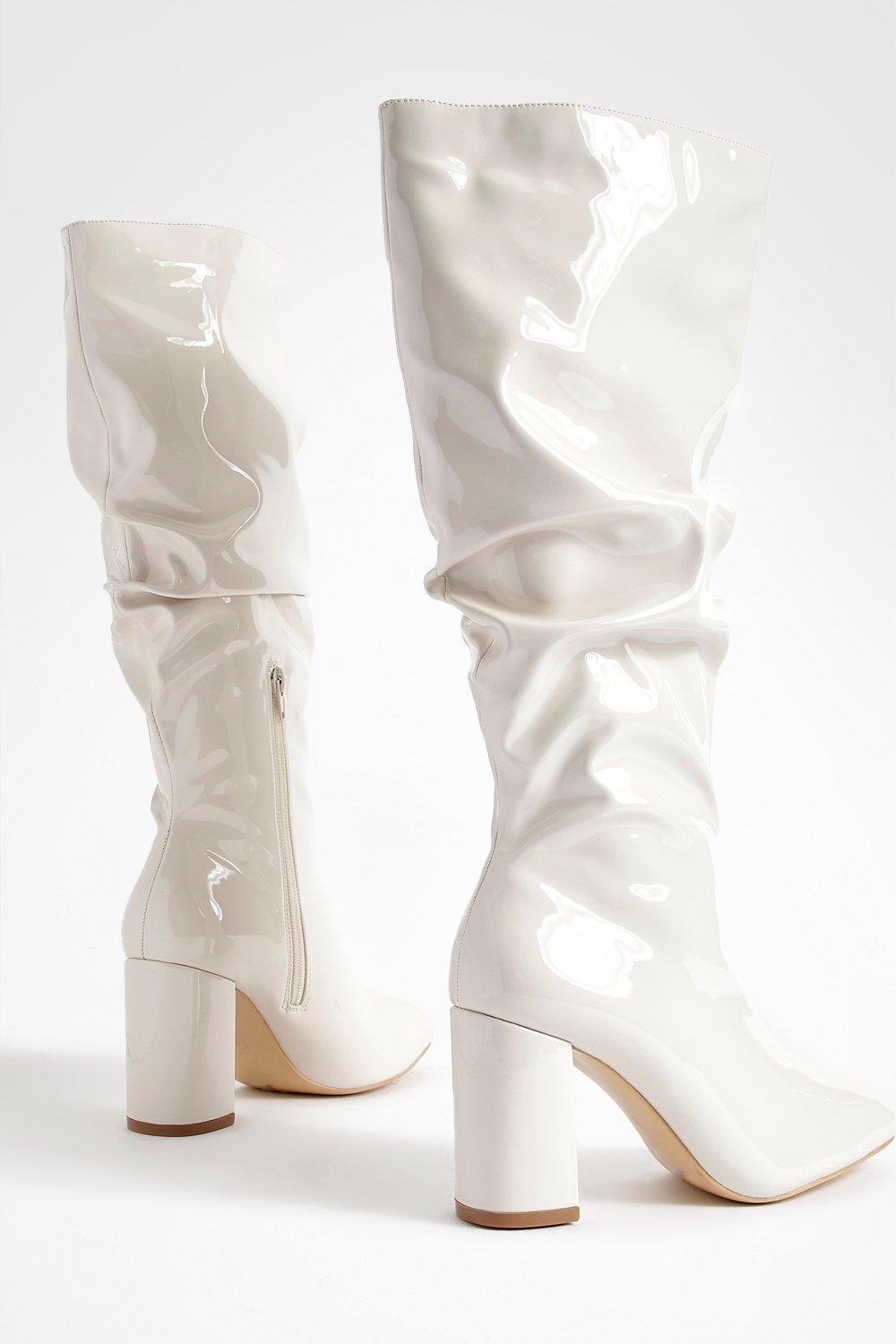 Slouchy heeled deals boots