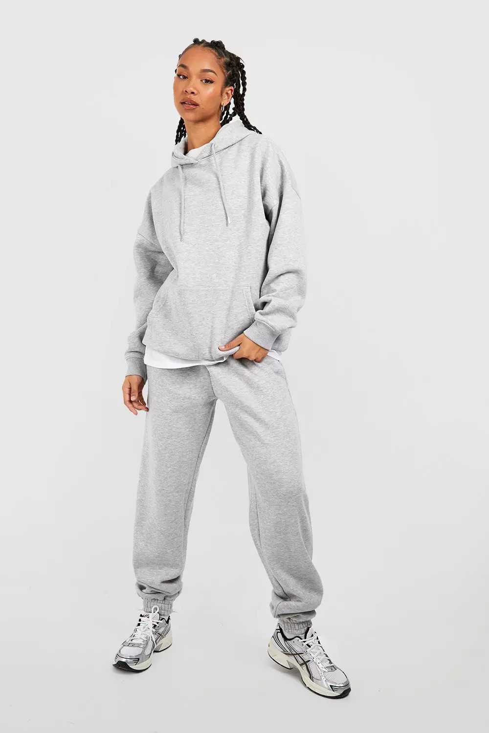 Grey marl Tall Basic Cuffed Jogger alternative image