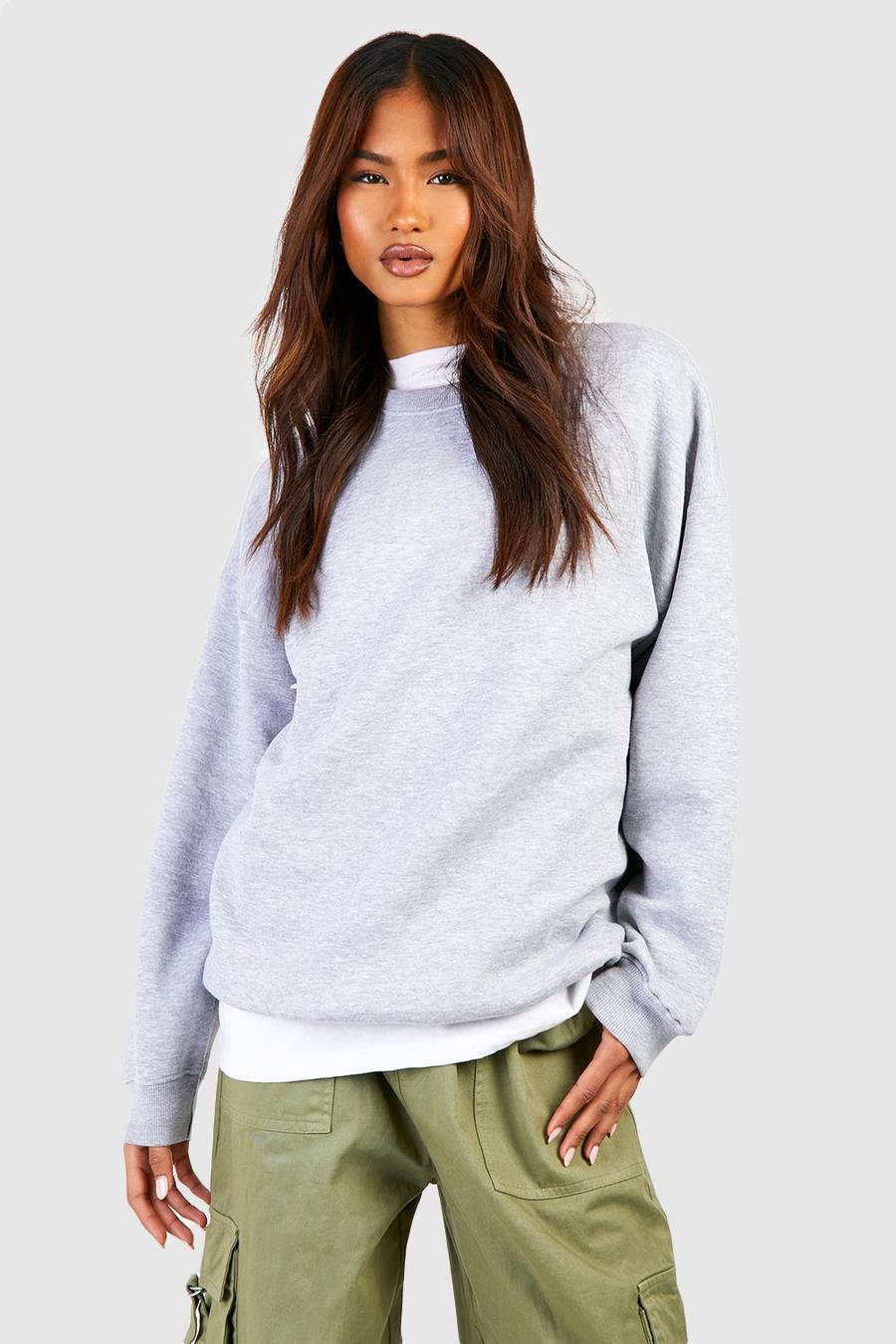 Grey marl Tall Basic Sweatshirt Swoosh image number 1
