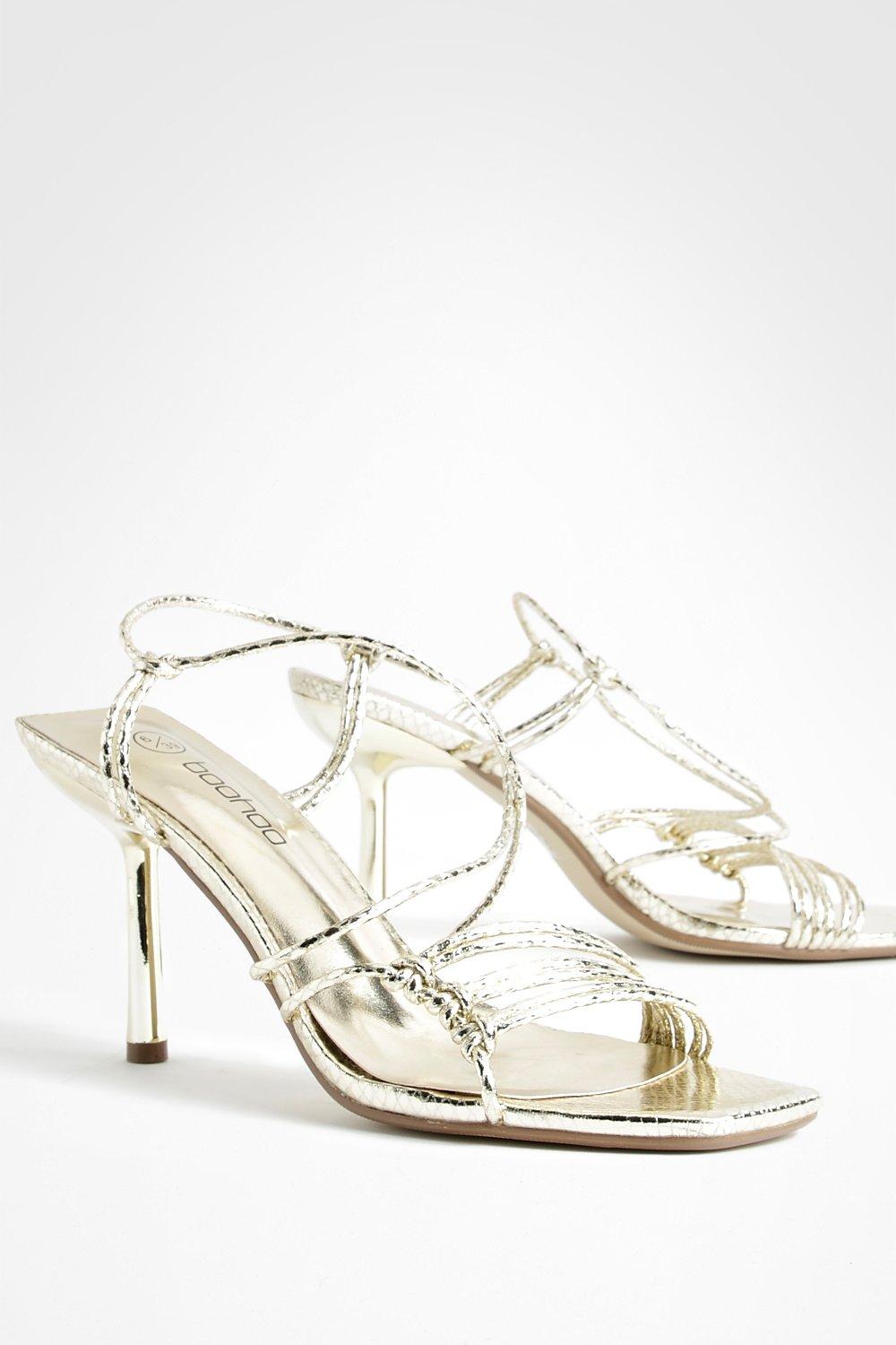 Boohoo clearance gold heels