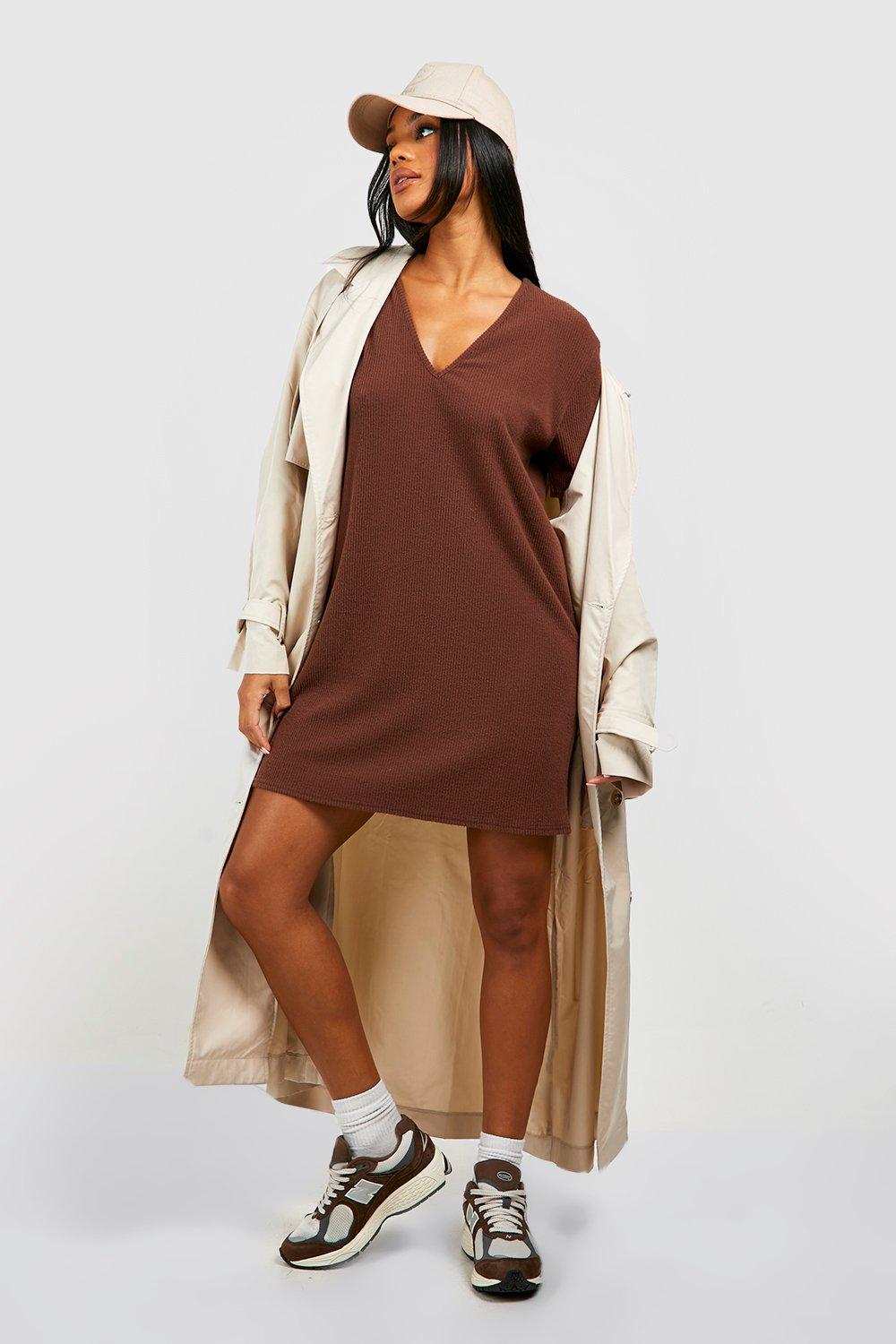 Soft Rib Oversized Tshirt Dress