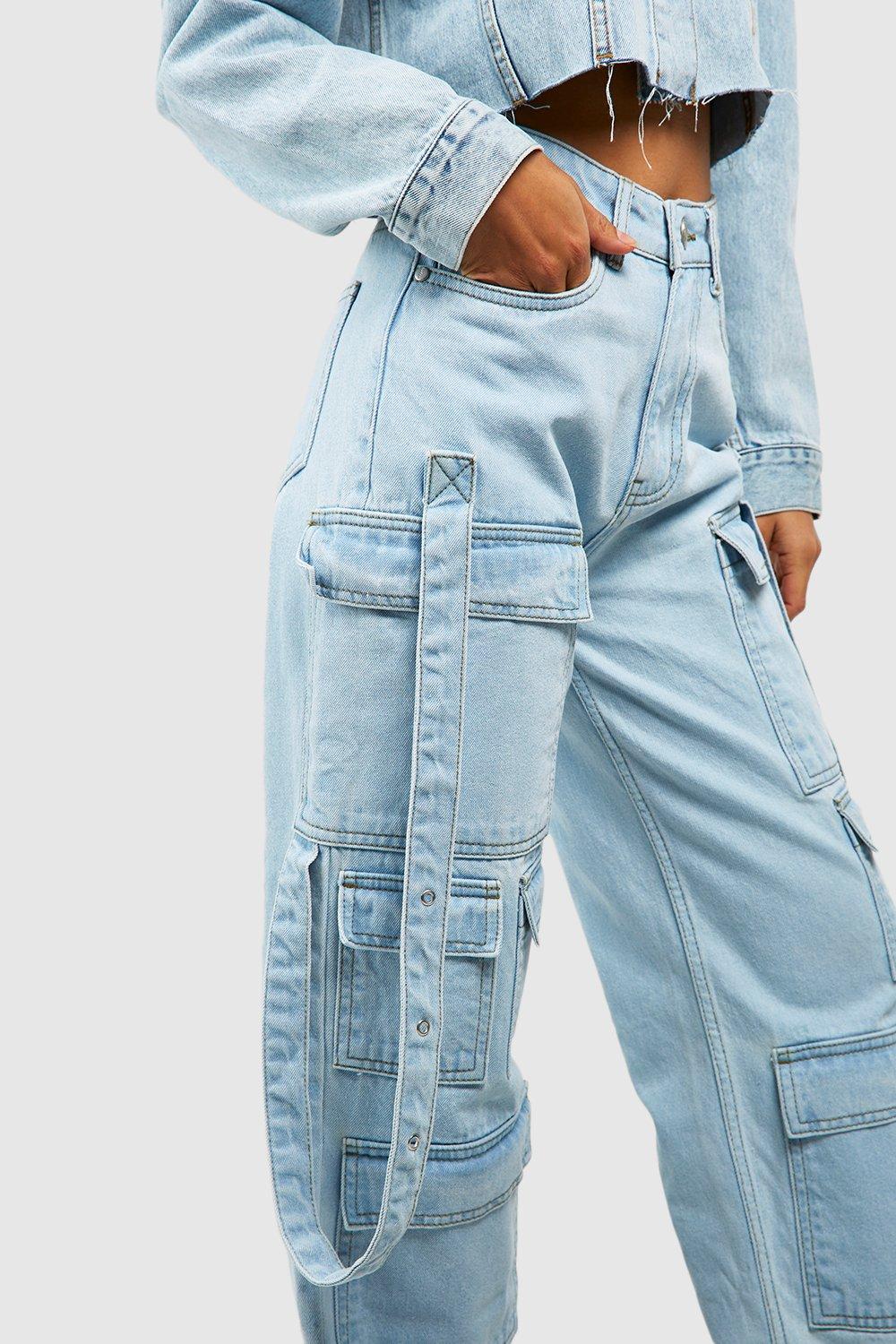 Multi Pocket Baggy Cargo Jeans