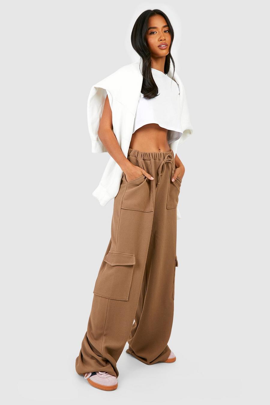 Pantalon cargo - Pantalons cargo femme larges kaki, beige et noir