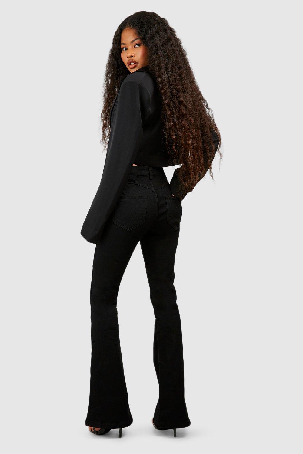 High rise black jeans hot sale petite