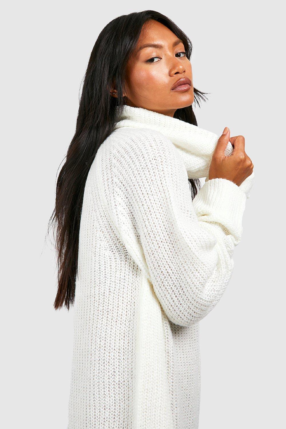Robe pull courte a col roule boohoo FR