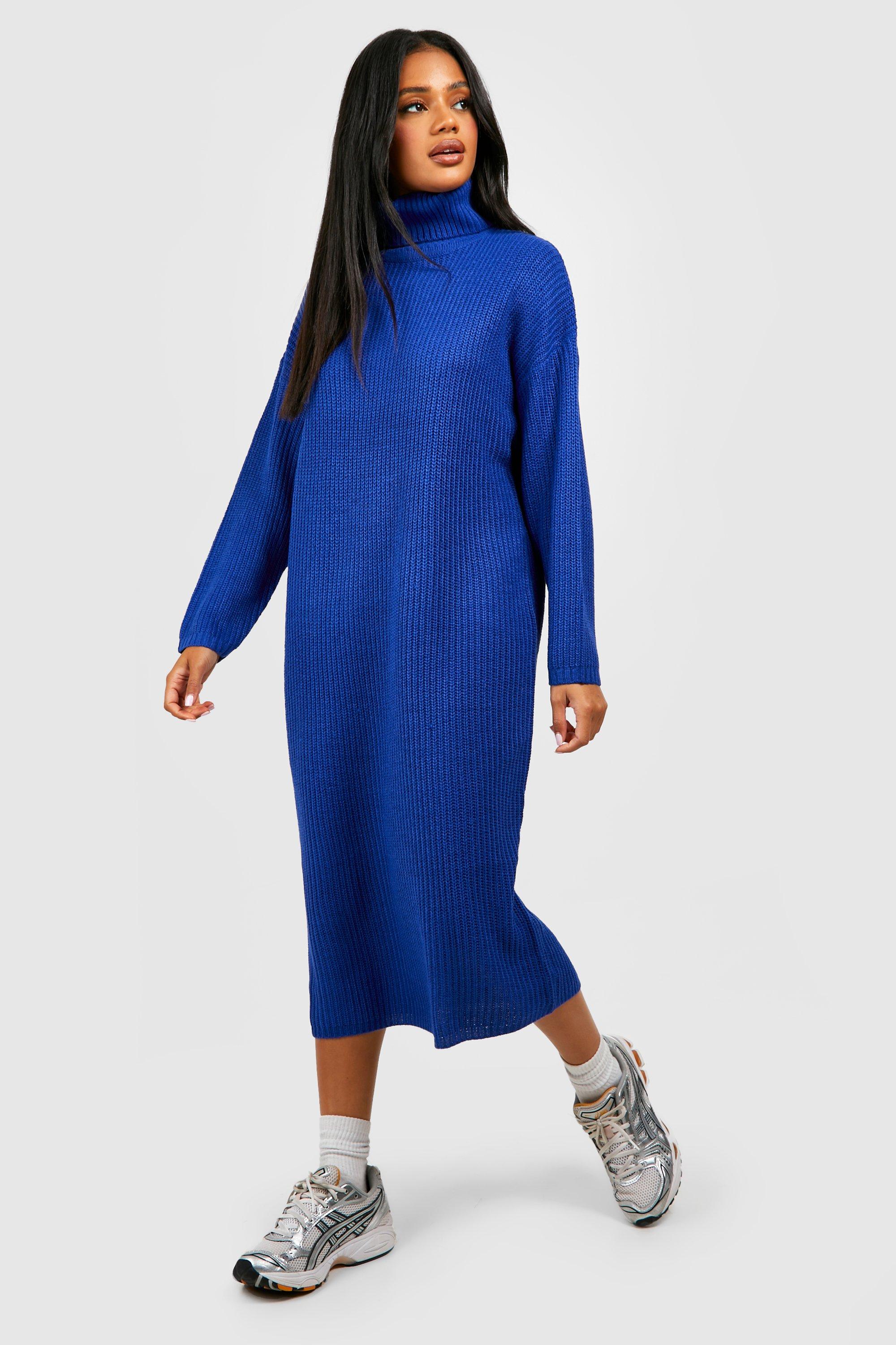 Roll Neck Midaxi Jumper Dress