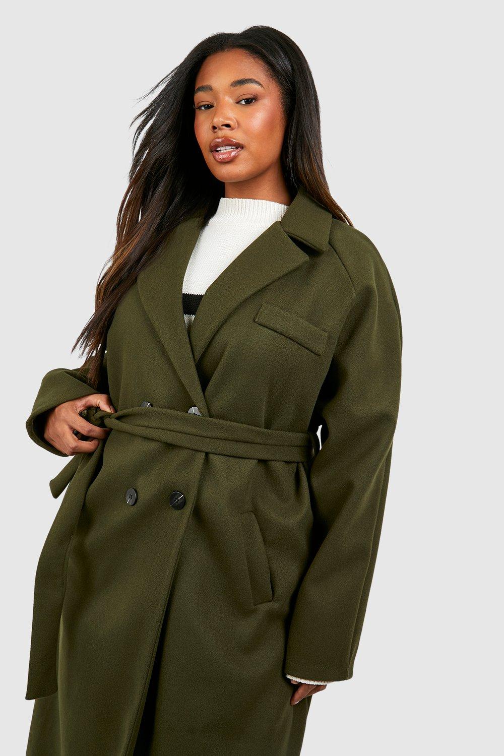 Khaki 2025 belted jacket