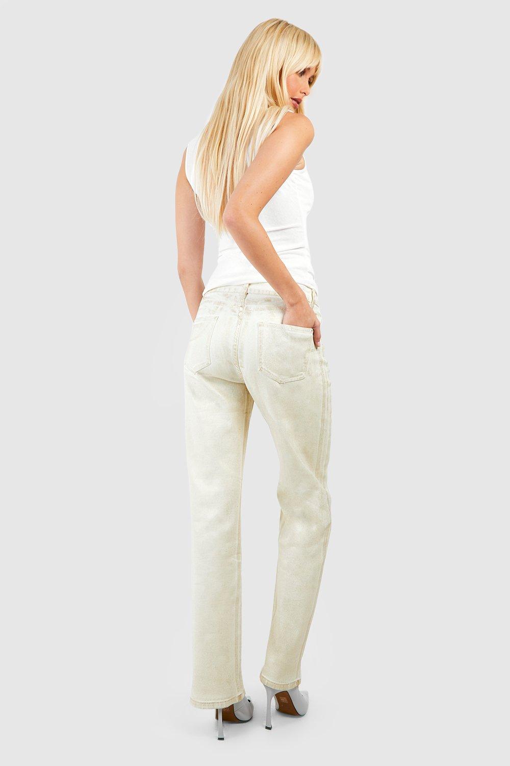 Womens gold best sale colored jeans