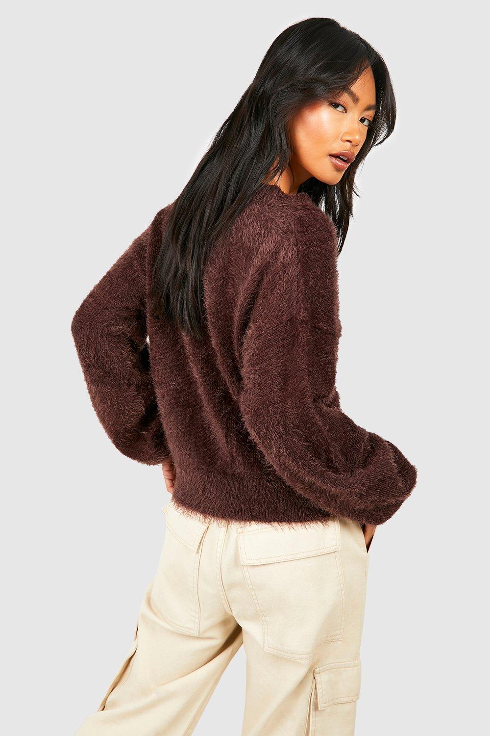 Cropped hotsell fur jumper