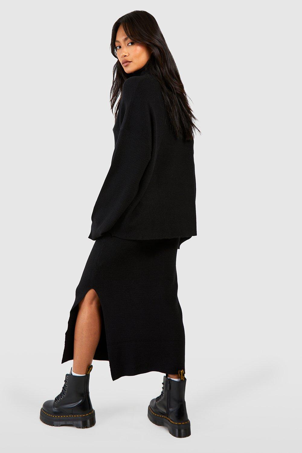 Knitted midi hotsell skirt and jumper