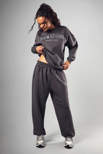 Dsgn Studio Applique Oversized Jogger charcoal