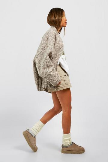 Embroidered Cozy Mules mocha