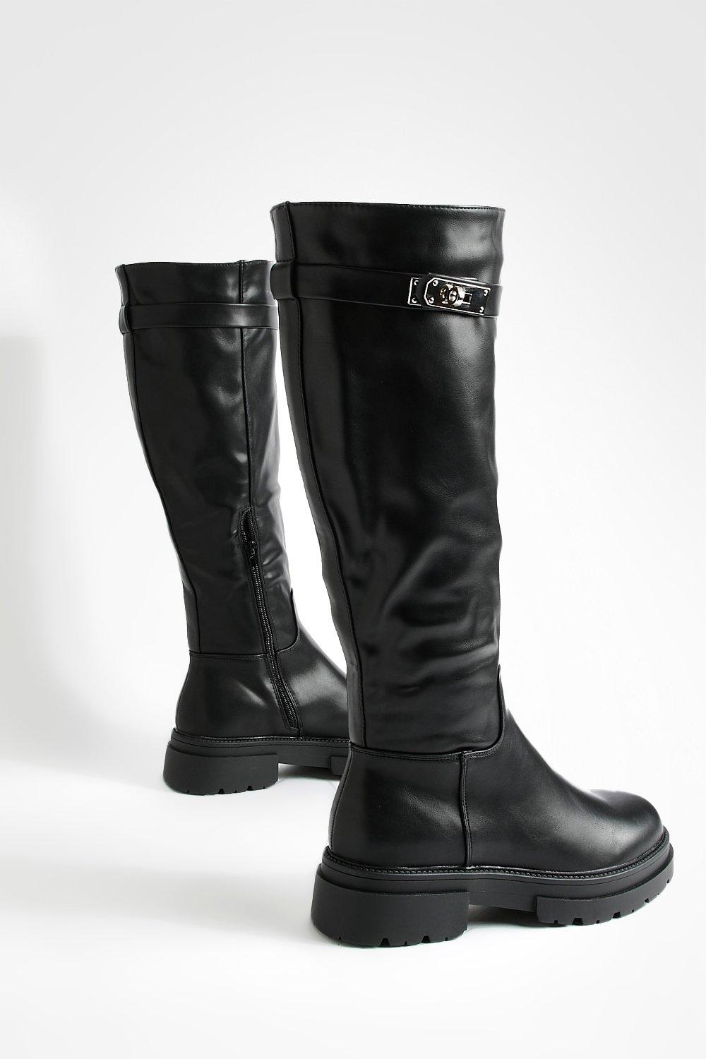 Flat biker hotsell style boots