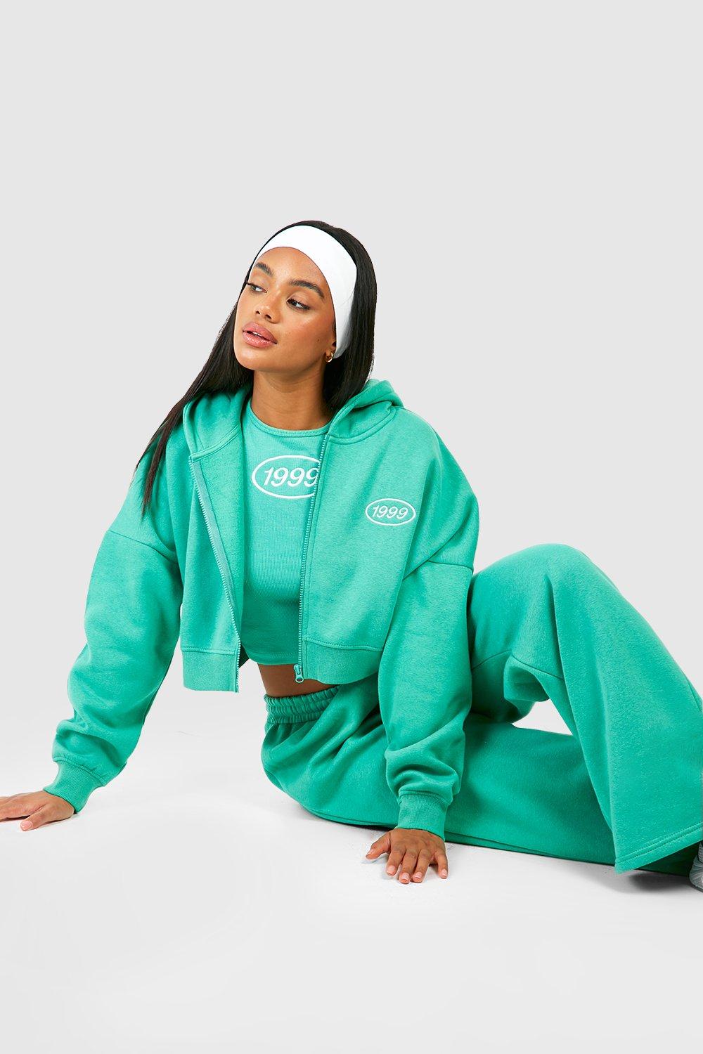 3 Piece 1999 Embroidered Zip Through Hooded Tracksuit