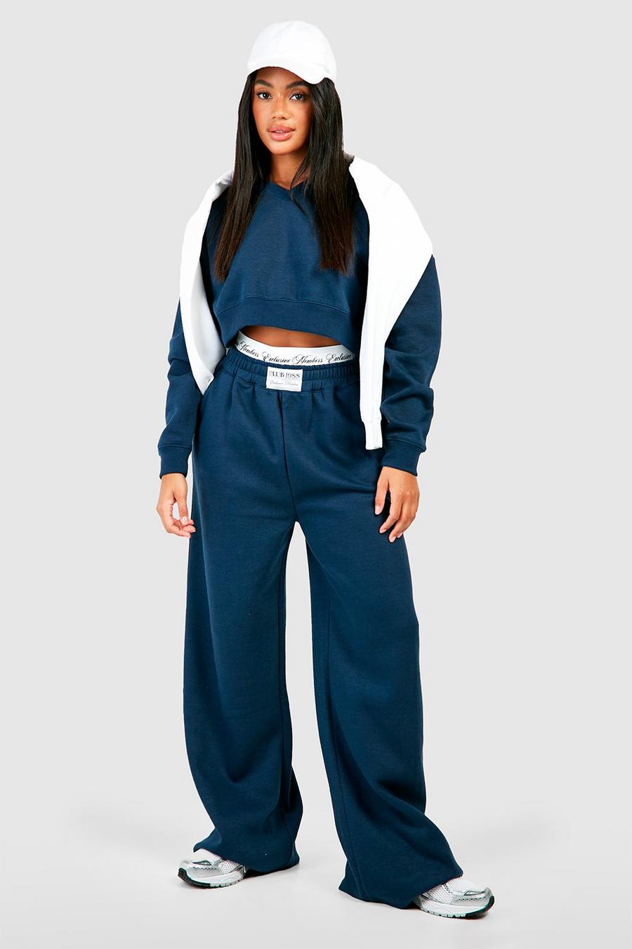 Navy Club 1988 Double Waistband Straight Leg Tracksuit image number 1