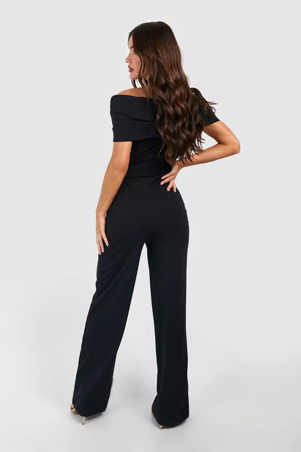 Black Bow Front Jumpsuit alternative image