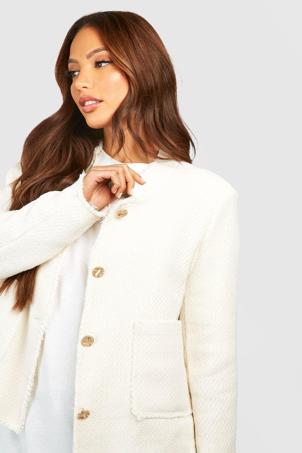 Ivory Boucle Jacket