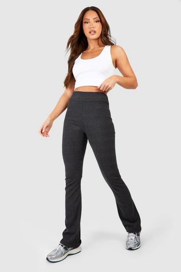 Tall Super Soft Skinny Rib Flares black