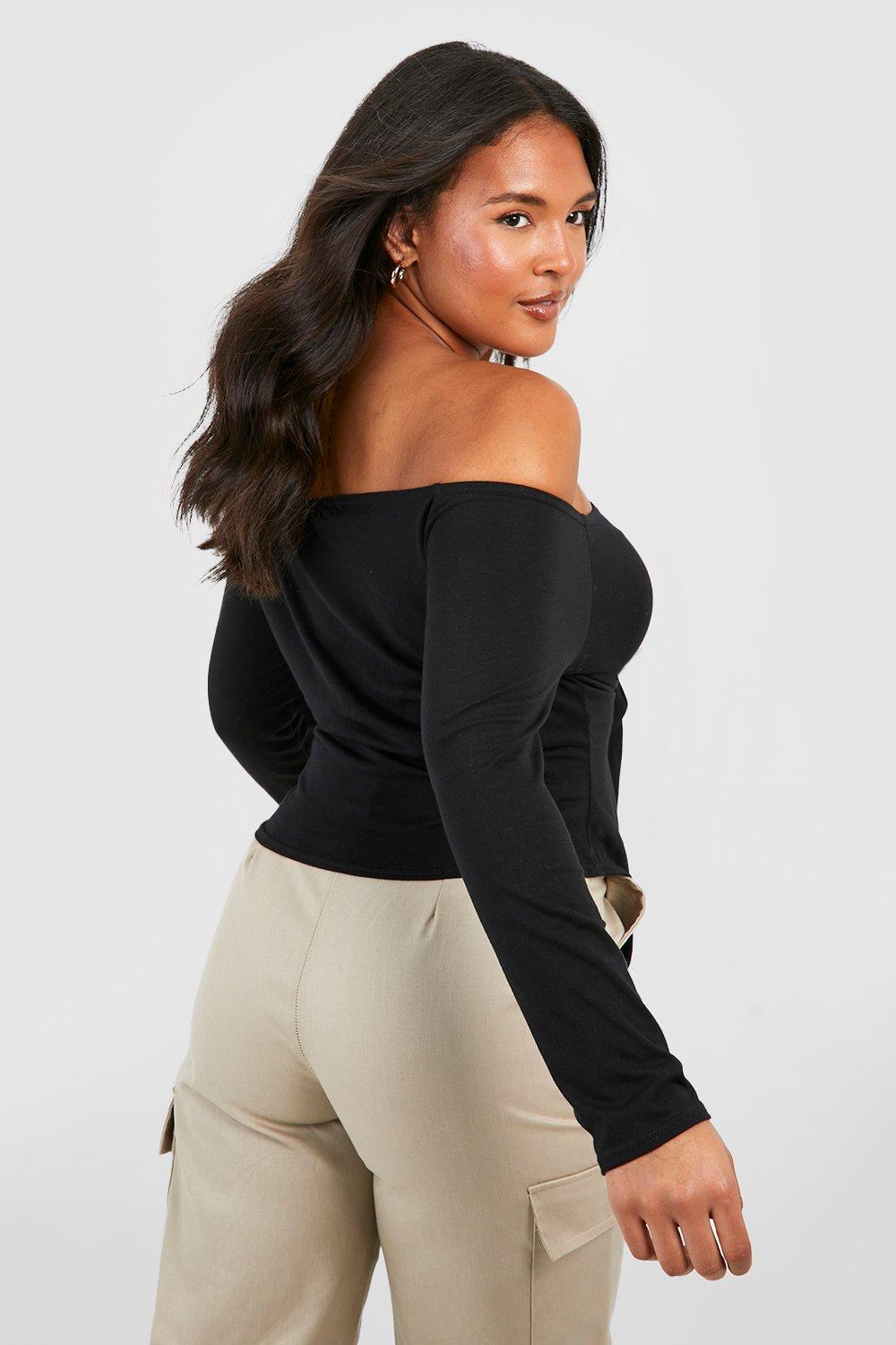 https://media.boohoo.com/i/boohoo/gzz71152_black_xl_1/female-black-plus-cotton-off-the-shoulder-corset-hem-top