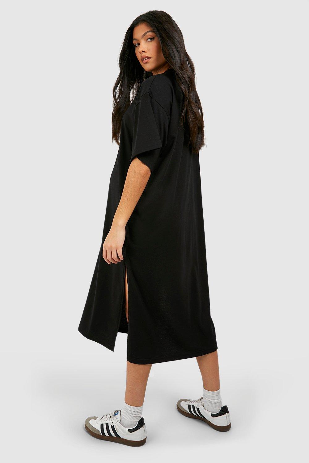 Cotton shirt shop dress midi