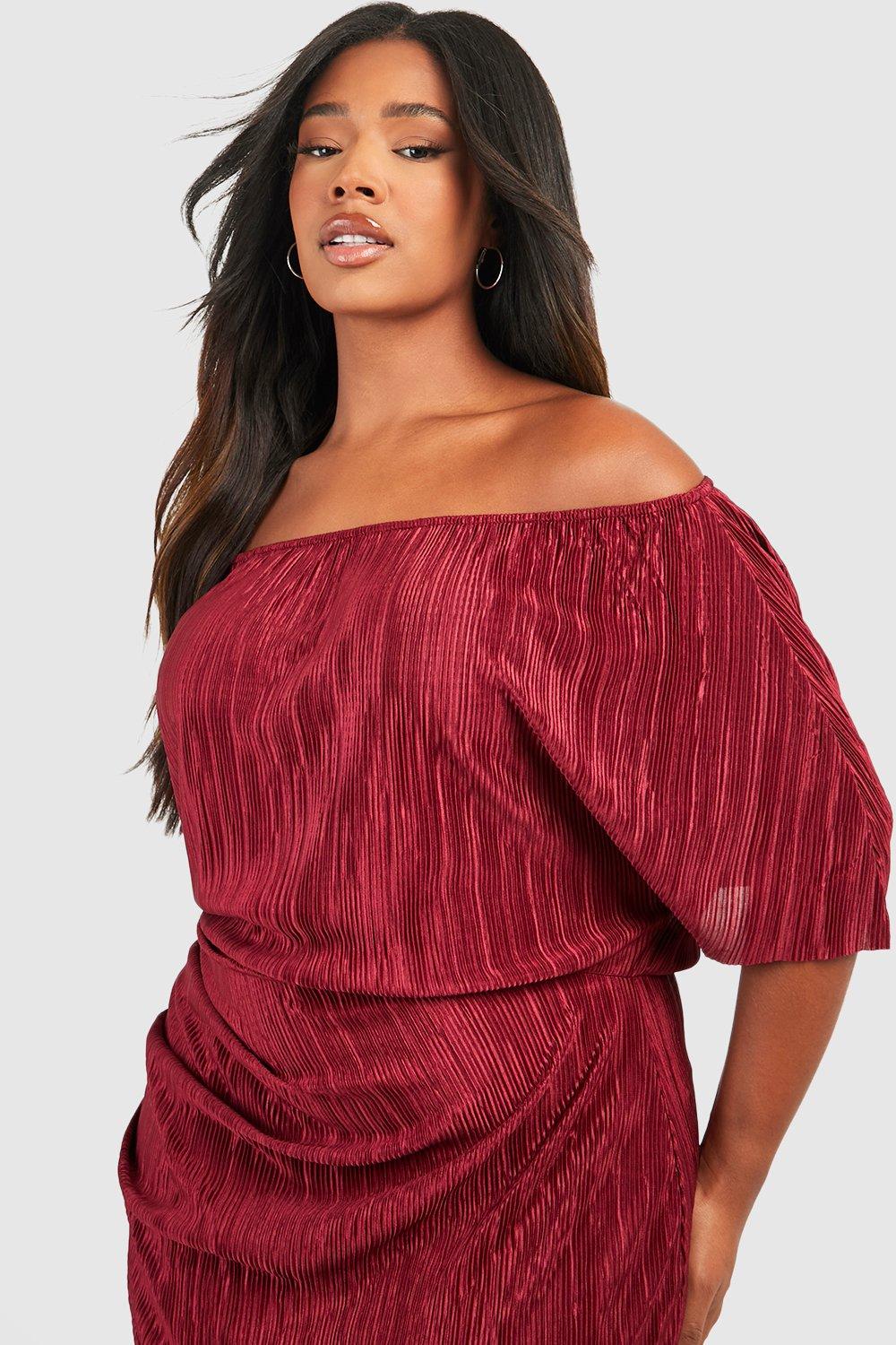 Boohoo plus size party on sale dresses