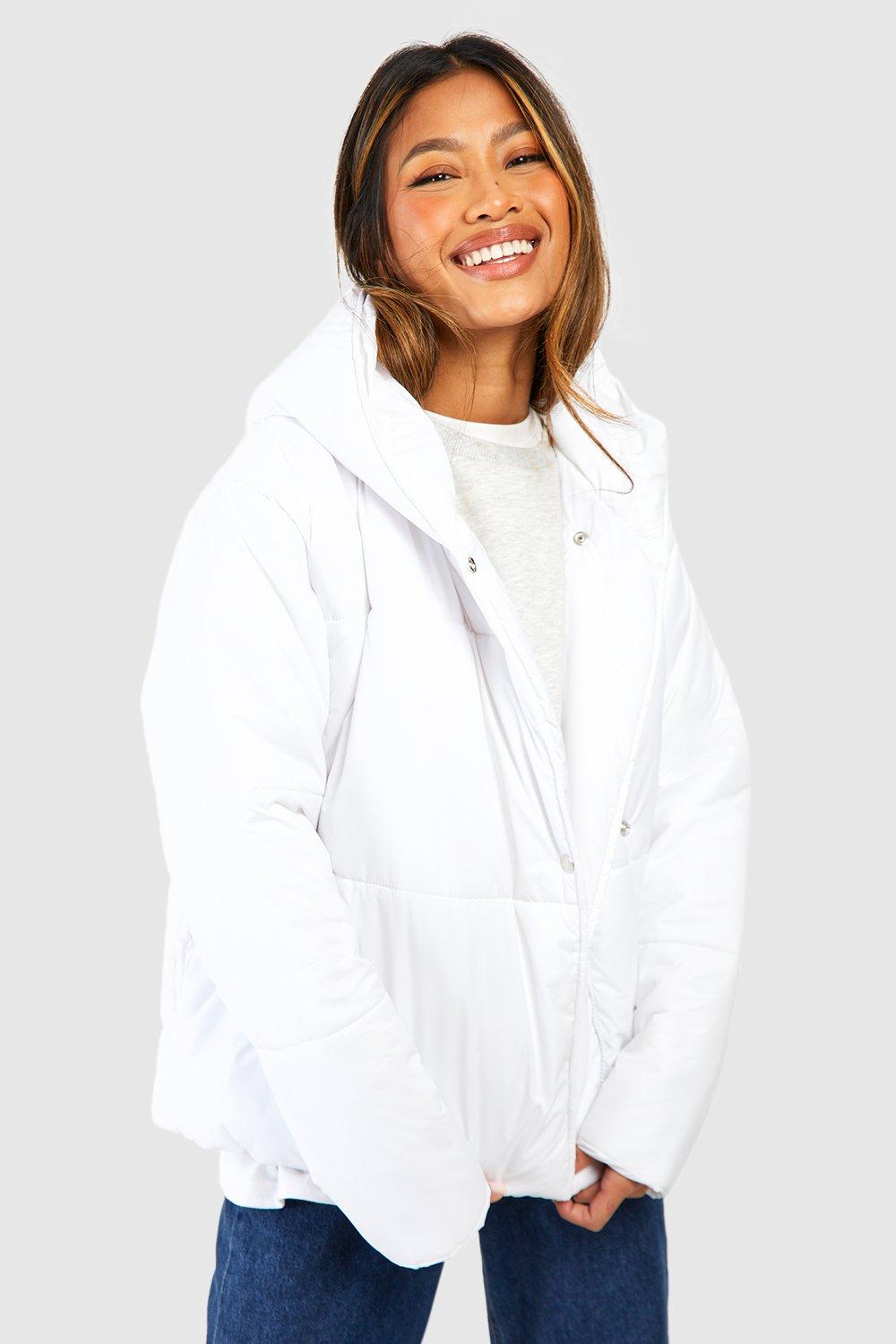 Asymmetric Hooded Puffer Jacket