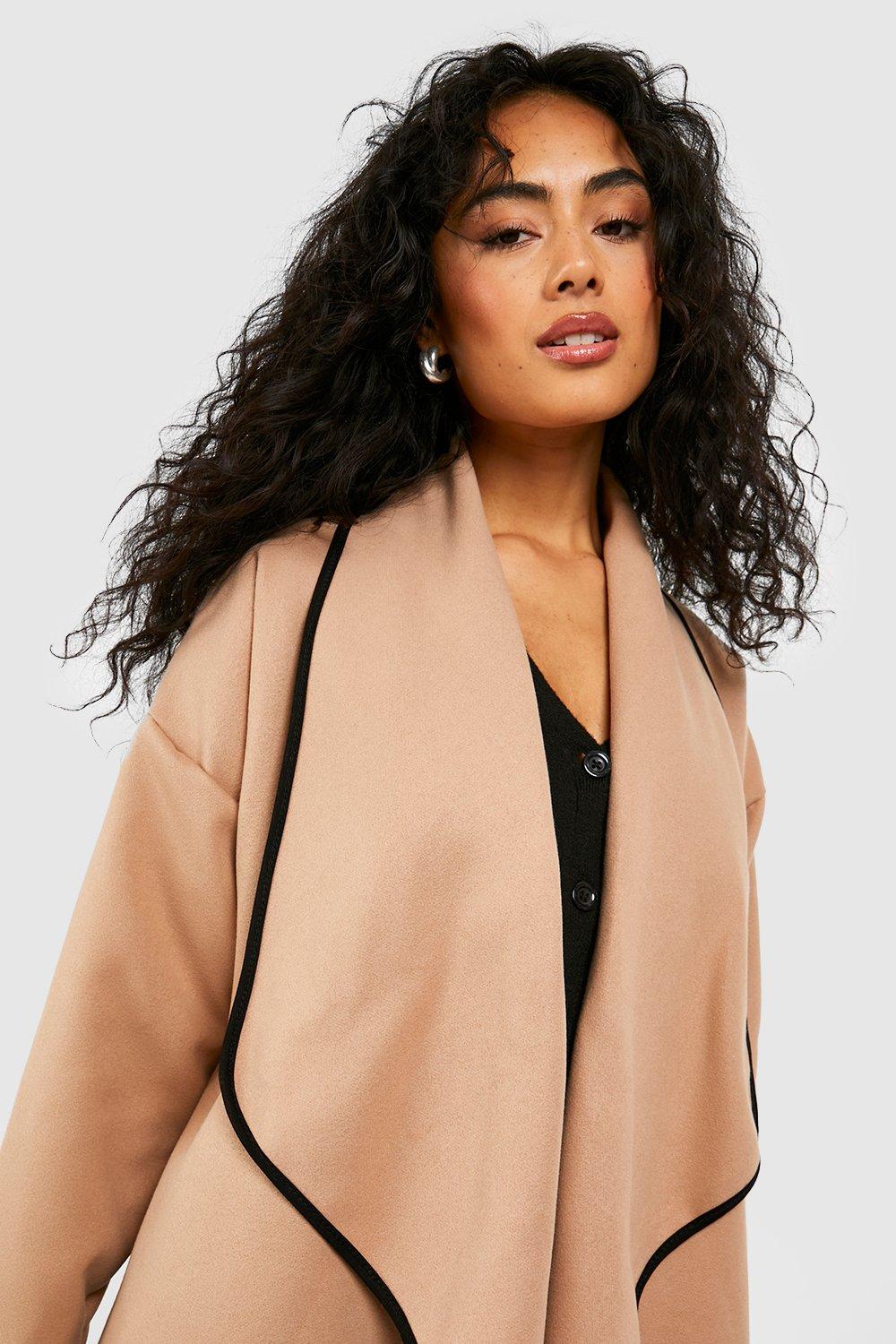 Boohoo 2024 waterfall coat