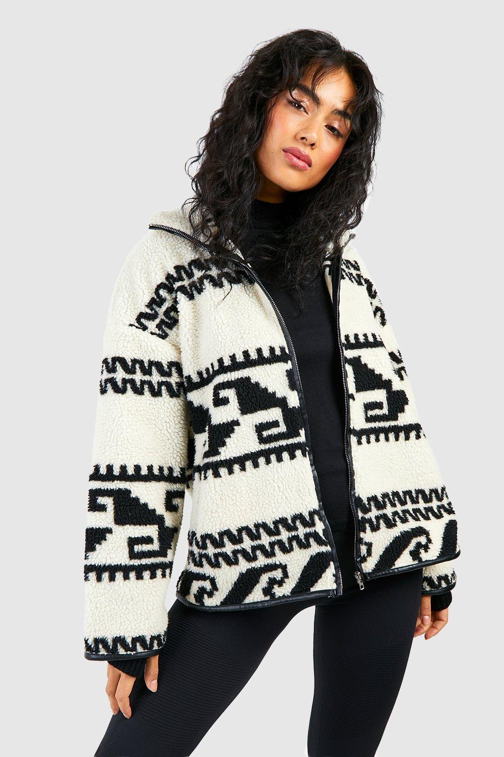 Boohoo cream outlet jacket