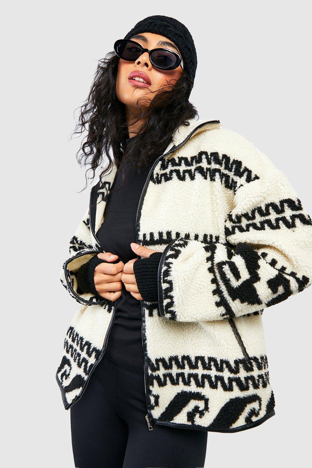 Boohoo fleece outlet jacket