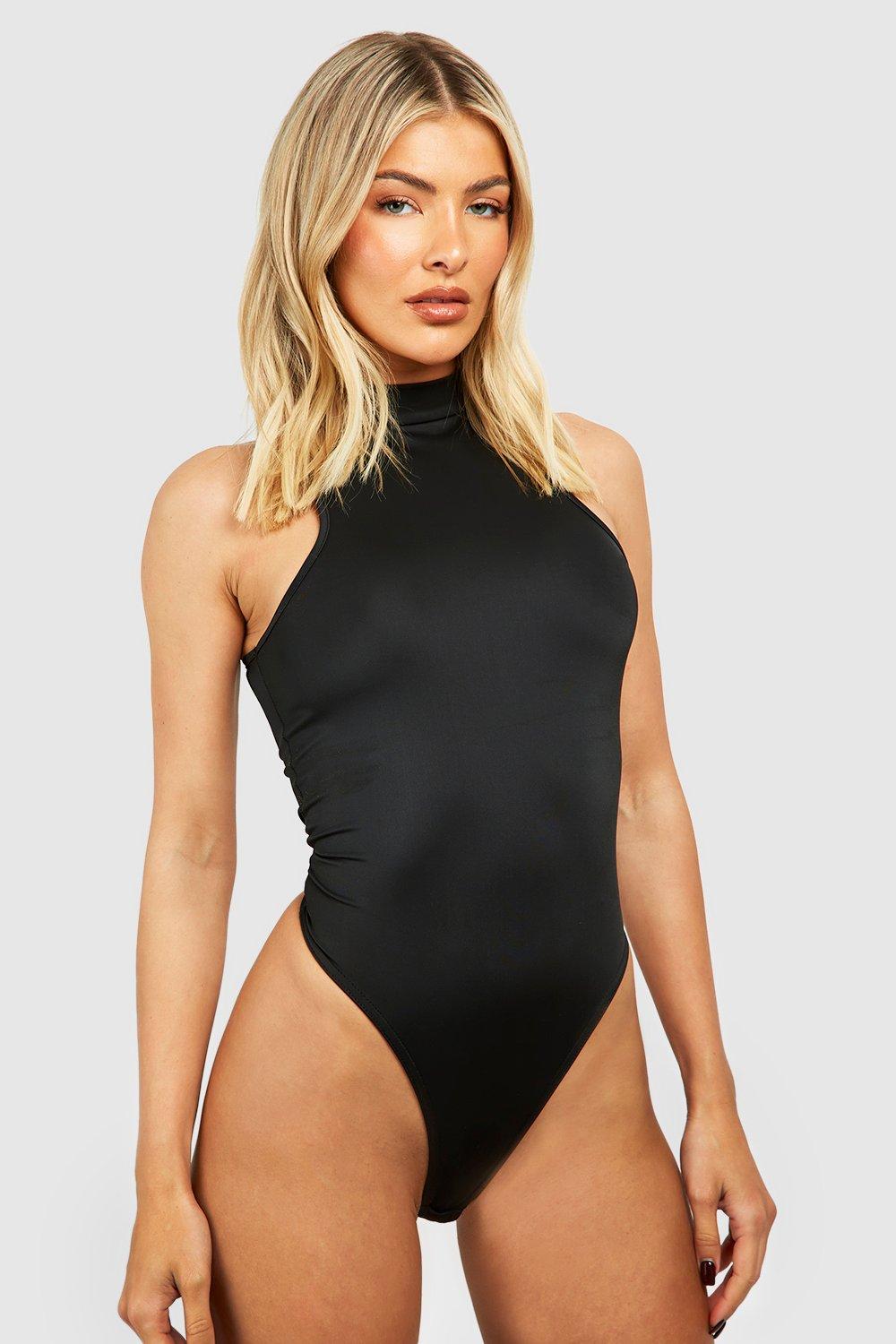 Sleeveless High-Neck Bodysuit