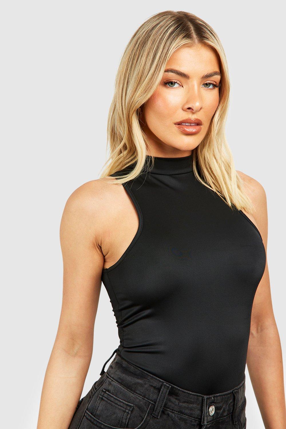 Sleeveless High-Neck Bodysuit