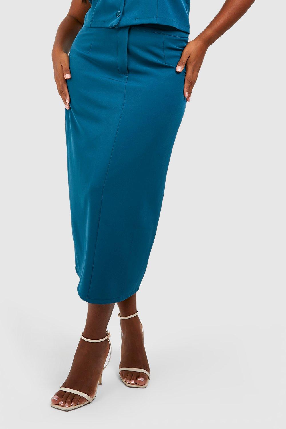 Midi pencil 2024 skirt boohoo