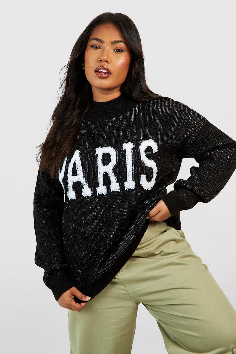 Charcoal Plus Paris High Neck Sweater image number 1