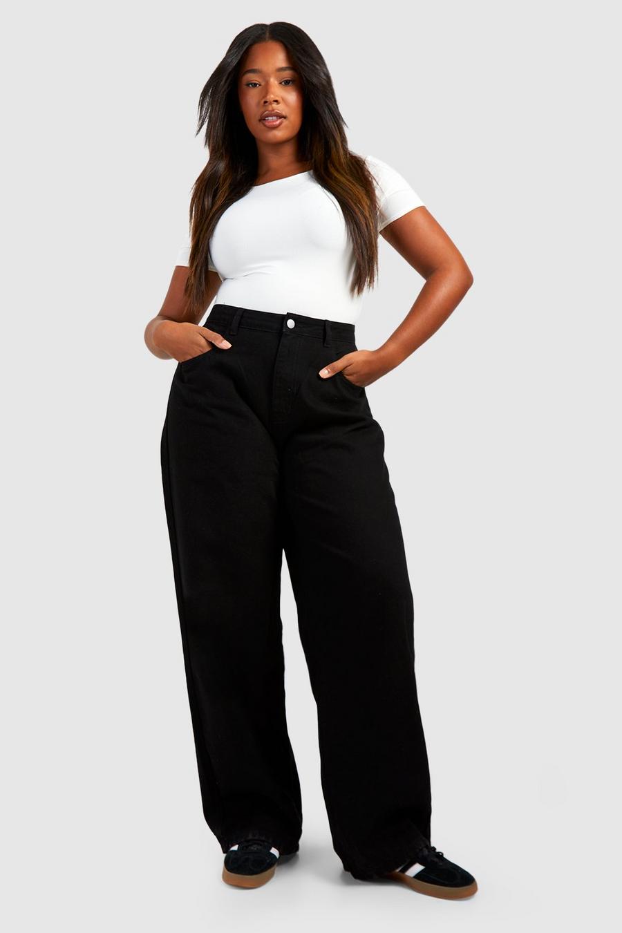 Jeans dritti Plus Size, Black image number 1