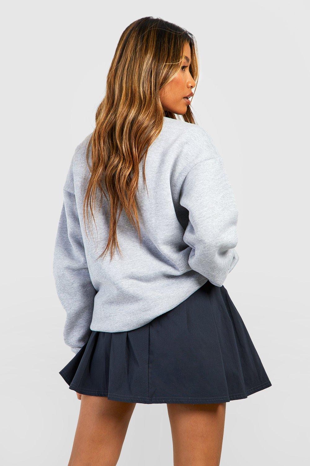 Pleated mini store skirt