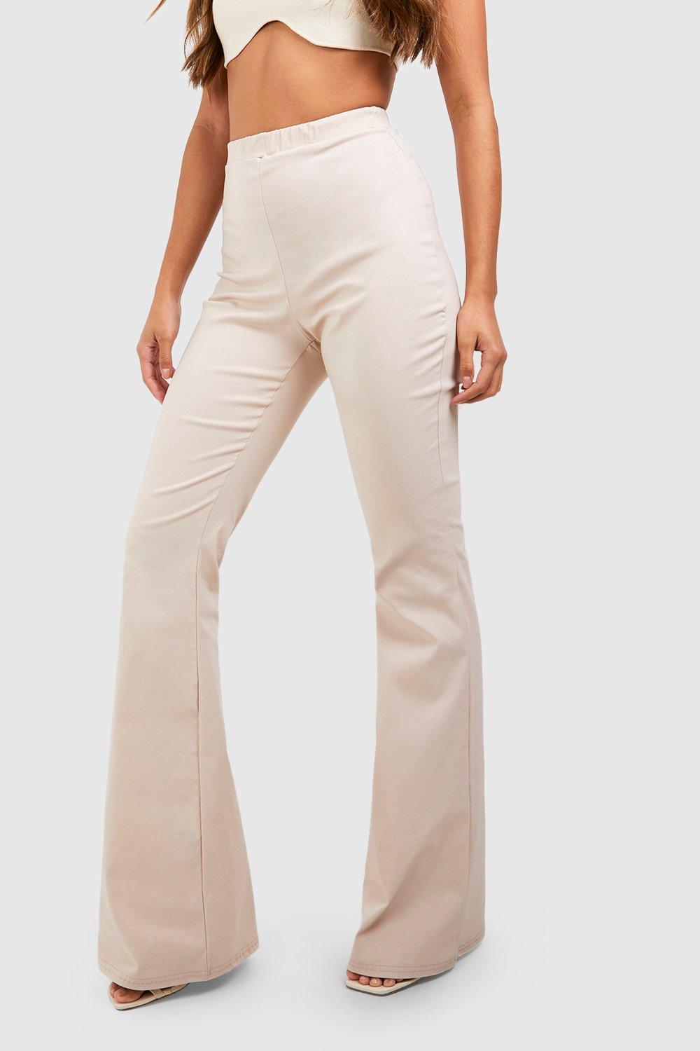 Stretch High Waisted Flared Pants