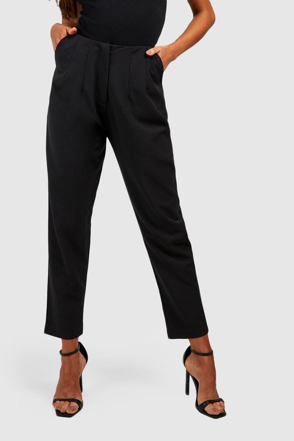 Pantalon taille clearance haute femme noir