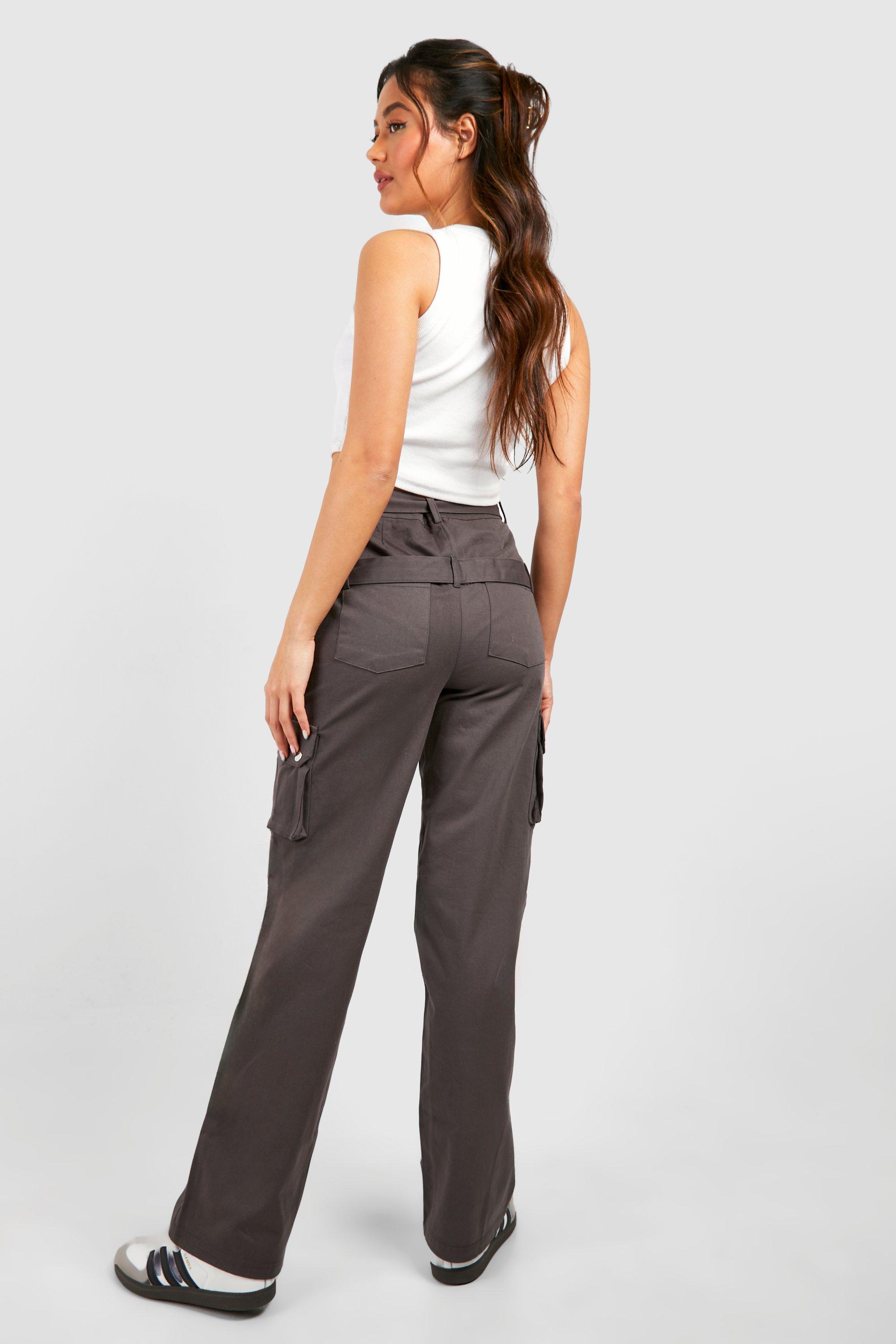 Ladies grey cargo on sale trousers