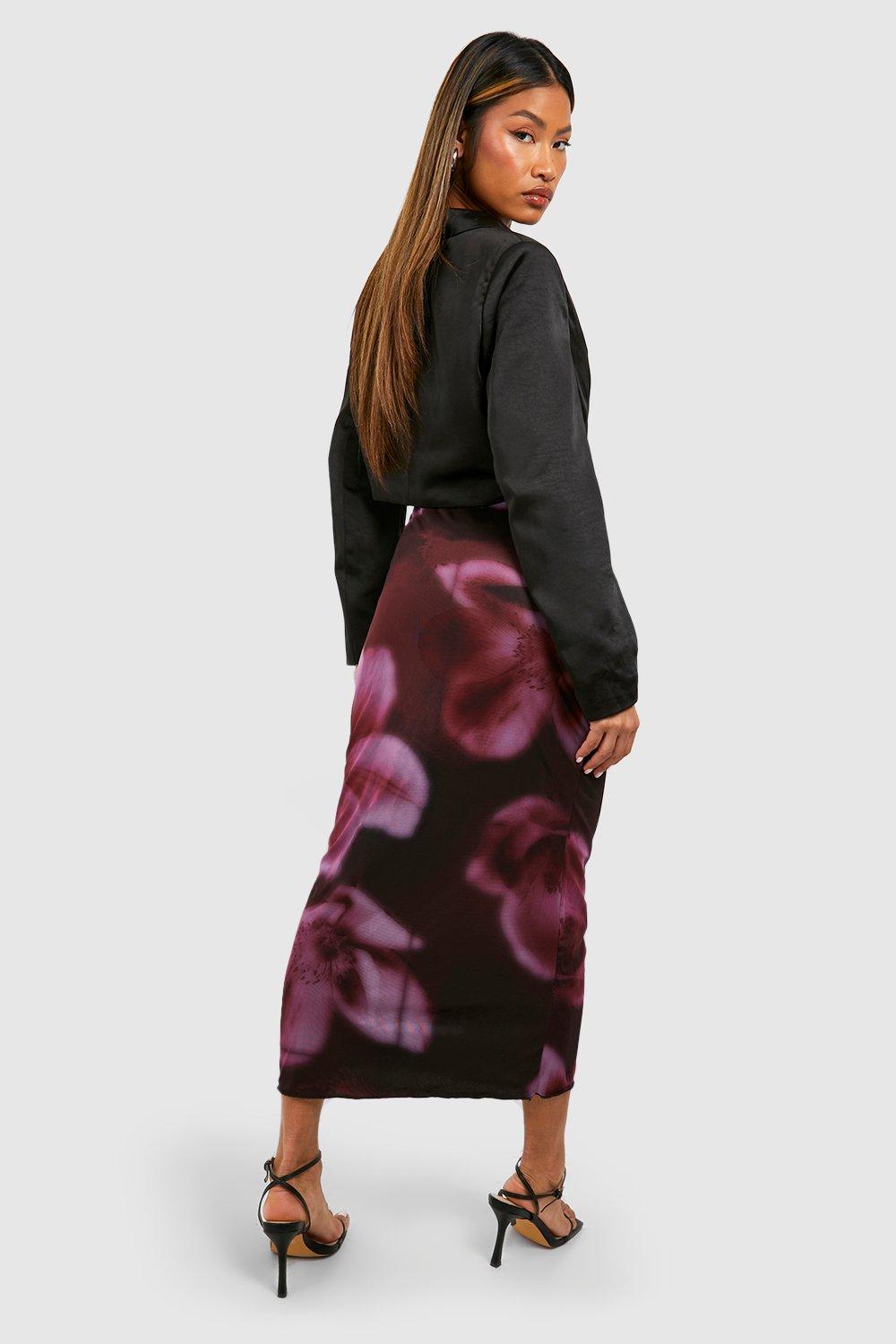 Burgundy 2024 skirt overlay